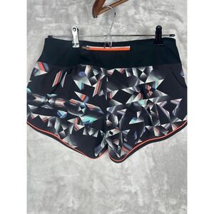 Asics Women's Running Shorts‎ Geometric Print Athletic Activewear Medium